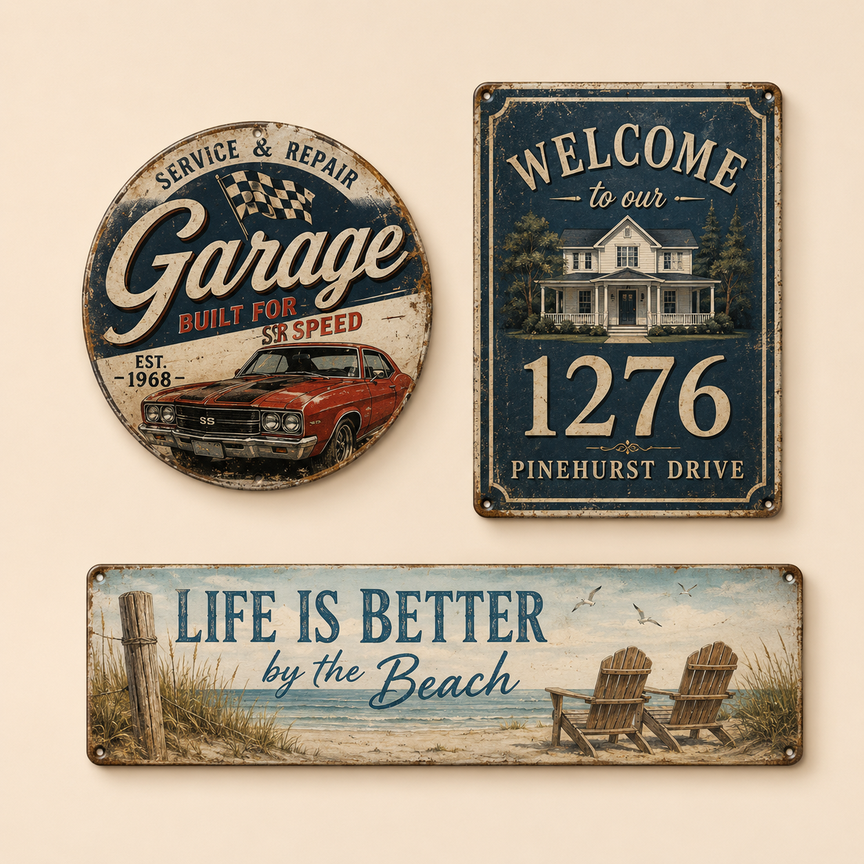 Tin Sign
