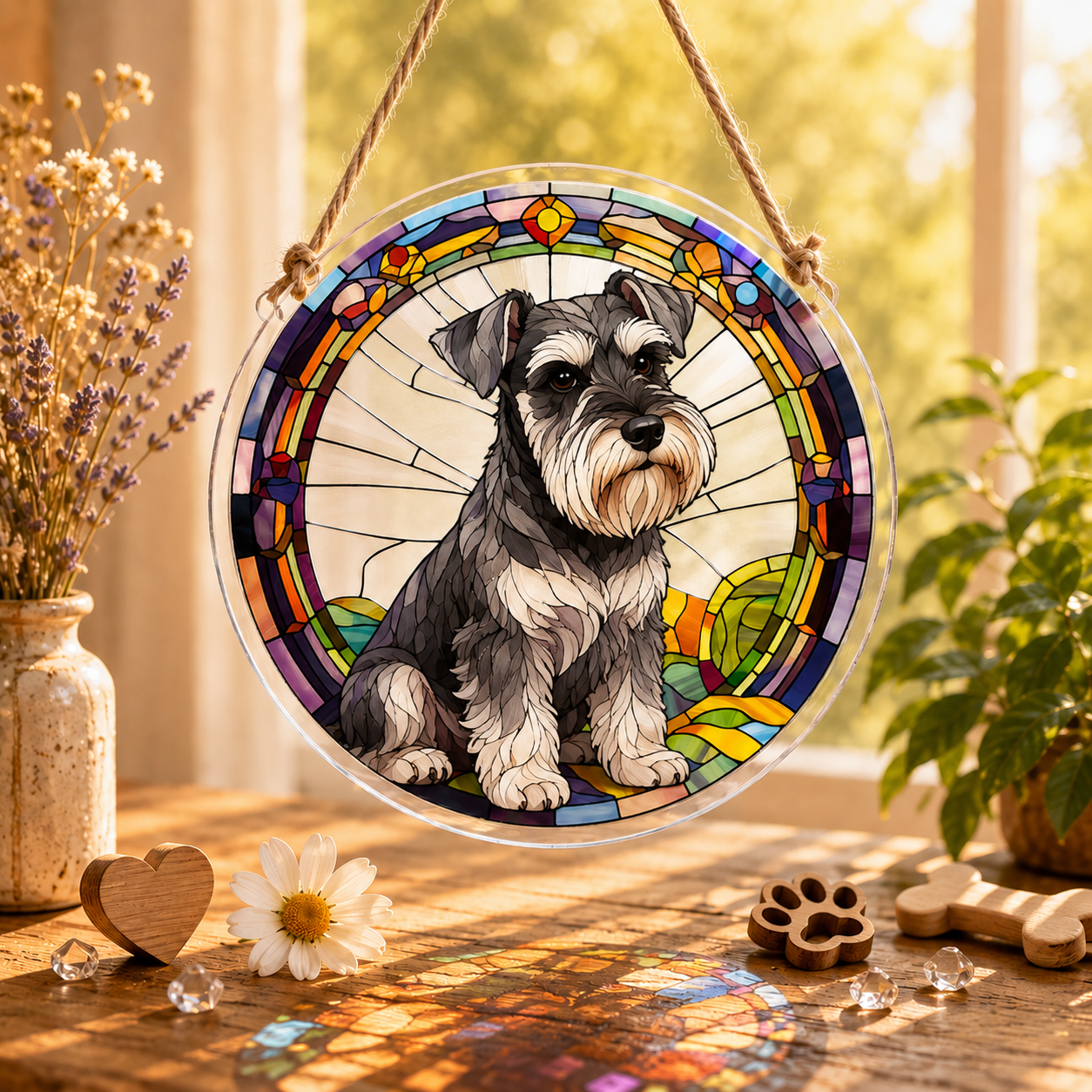 Dog Decoration -Suncatcher Ornament