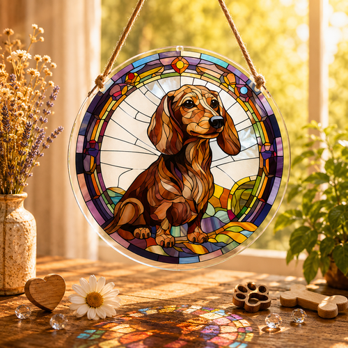Dog Decoration -Suncatcher Ornament