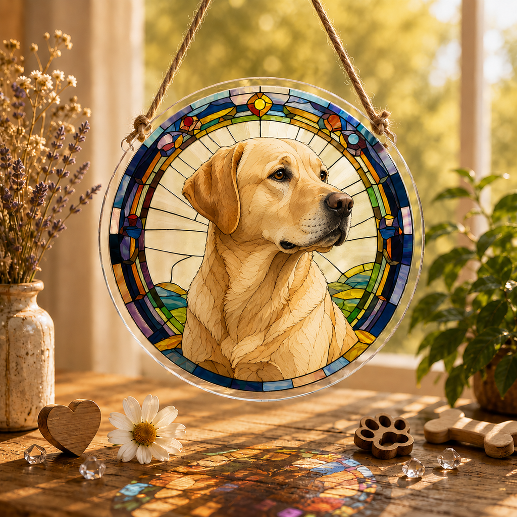 Dog Decoration -Suncatcher Ornament