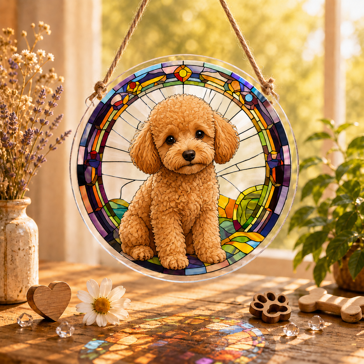 Dog Decoration -Suncatcher Ornament