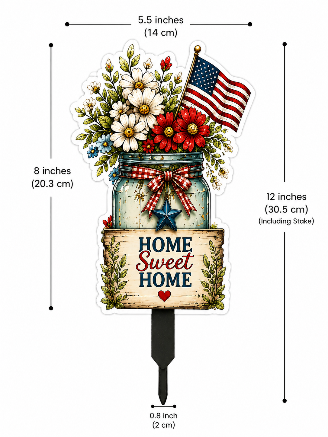 American Style Acrylic Garden Yard Signs