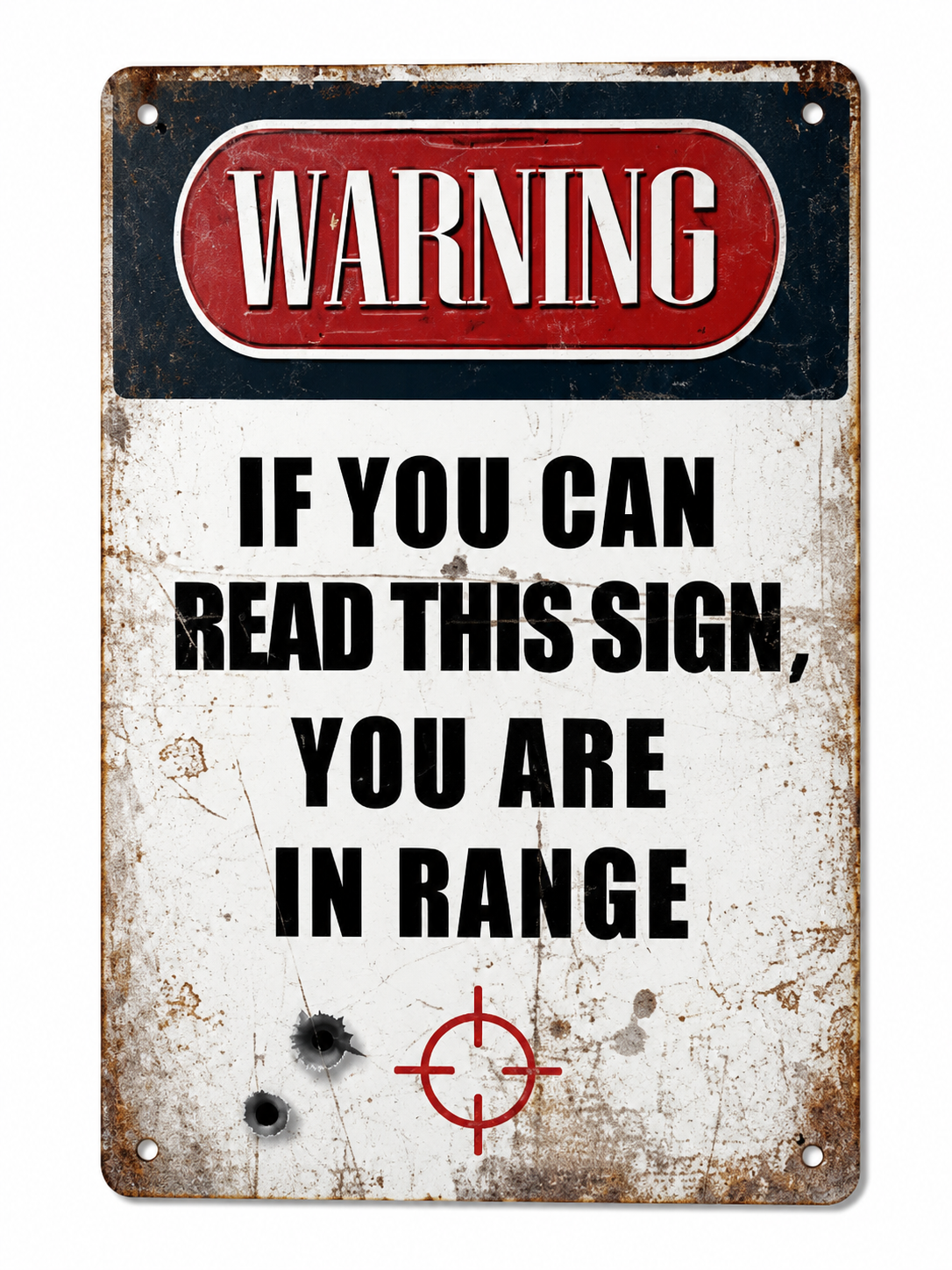 Funny No Trespassing Metal Sign – Vintage Warning Wall Decor for Home, Yard, Garage & Fence